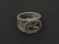 Gucci Interlocking Arabesque Silver Ring
