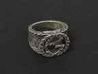 Gucci Interlocking Arabesque Silver Ring
