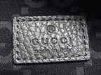 Gucci GG Pattern Nylon Canvas Crossbody Belt Bag Waist Pouch Gray — view 6