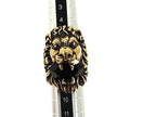 Gucci Lion Head Gold Black Ring — view 3
