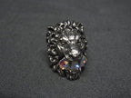 Gucci Lion Head Silver Aurora Ring