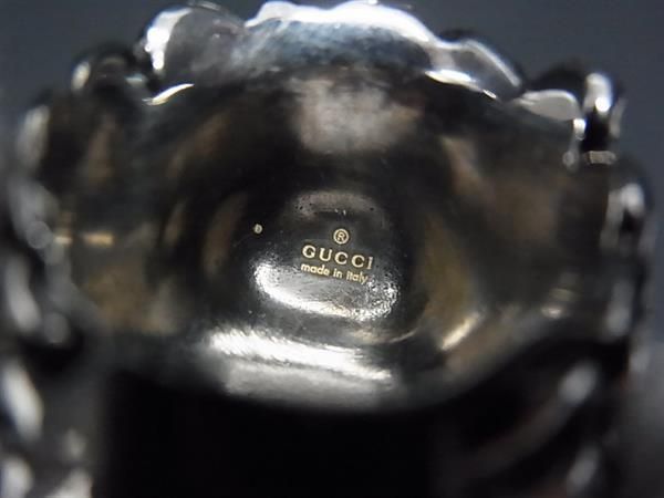 Gucci Lion Head Silver Aurora Ring — view 4