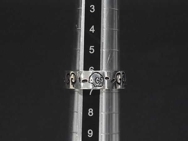 Gucci Ghost Skull Silver Ring — view 3
