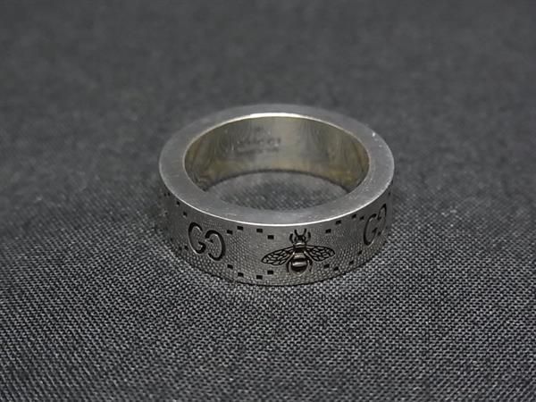 Gucci GG & Bee Silver Ring