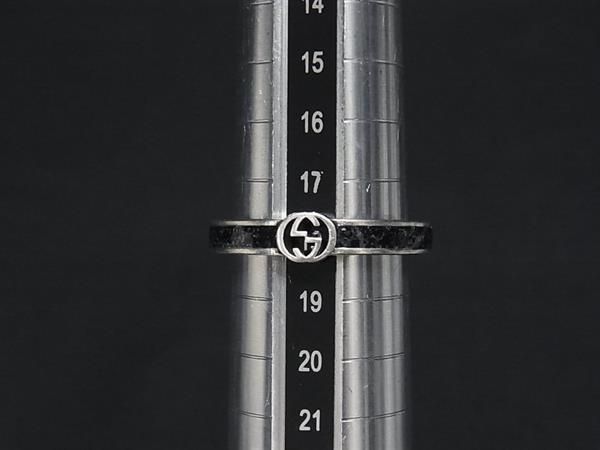 Gucci Interlocking Black Ring — view 3