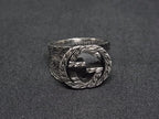 Gucci Interlocking Arabesque Silver Ring