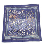 Hermes Carre 90 Libres Comme L'air the Sky Is Silk Scarf Blue