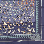 Hermes Carre 90 Libres Comme L'air the Sky Is Silk Scarf Blue — view 5