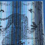 Hermes Scarf Carre 90 Dip Dye Jungle Love Silk 100% Blue — view 4