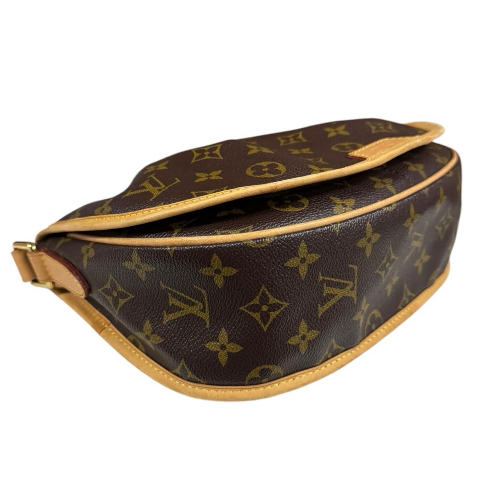 Louis Vuitton Menilmontan PM Monogram Shoulder Bag Canvas Brown — view 6