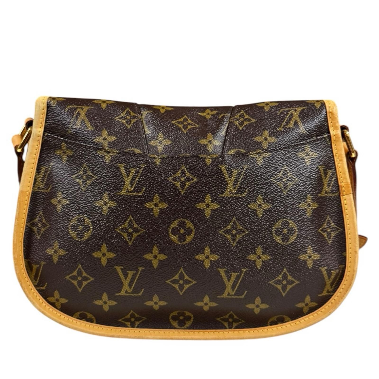 Louis Vuitton Menilmontan PM Monogram Shoulder Bag Canvas Brown — view 3