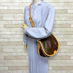 Louis Vuitton Menilmontan PM Monogram Shoulder Bag Canvas Brown — view 2