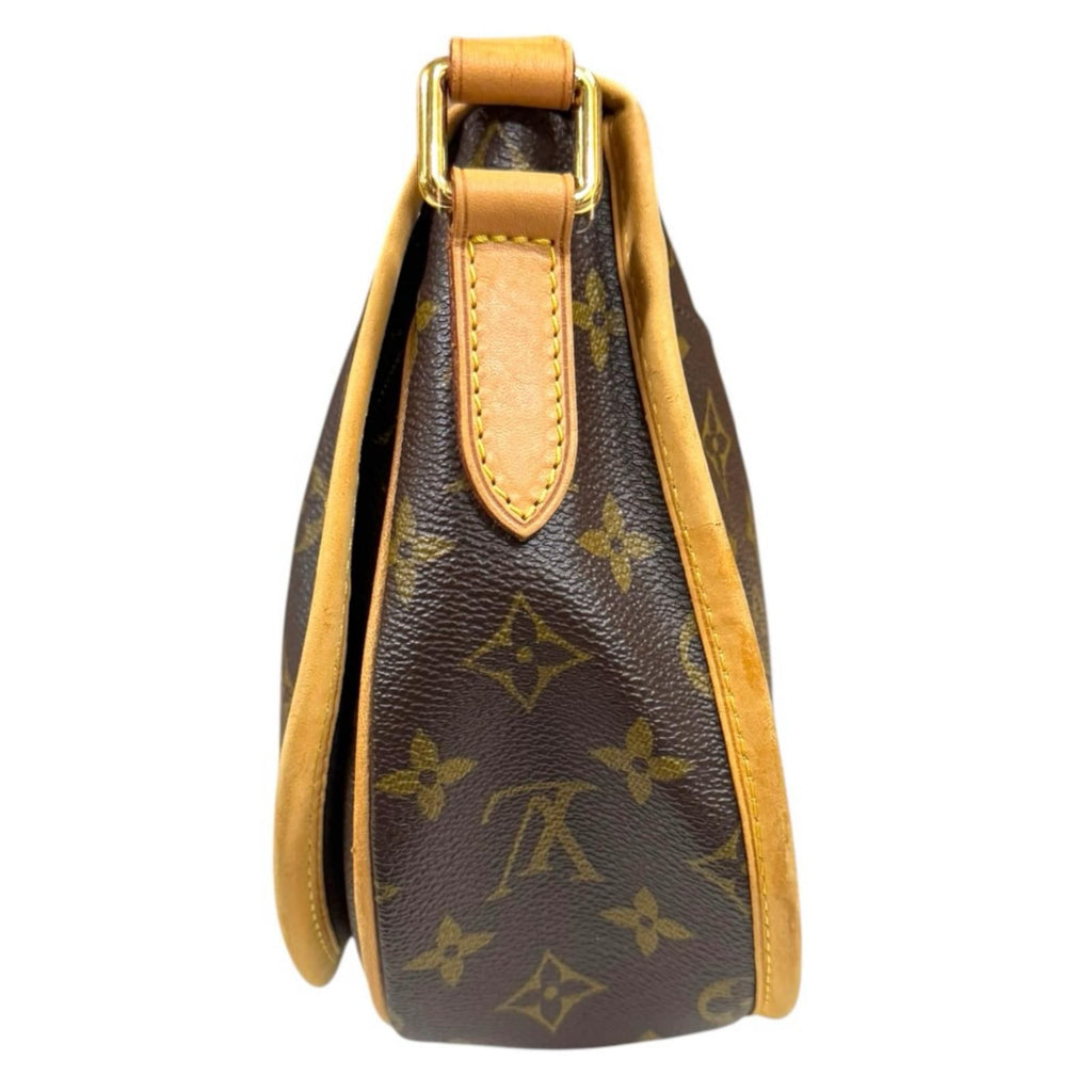 Louis Vuitton Menilmontan PM Monogram Shoulder Bag Canvas Brown — view 5