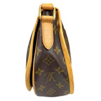 Louis Vuitton Menilmontan PM Monogram Shoulder Bag Canvas Brown — view 5