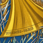 Hermes Carre 90 Chasse Au Bois Forest Hunting Blue Scarf Silk — view 7
