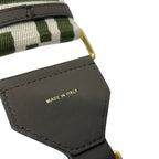 Fendi Shoulder Strap Dark Brown Beige Khaki Zucca Pattern Leather — view 5