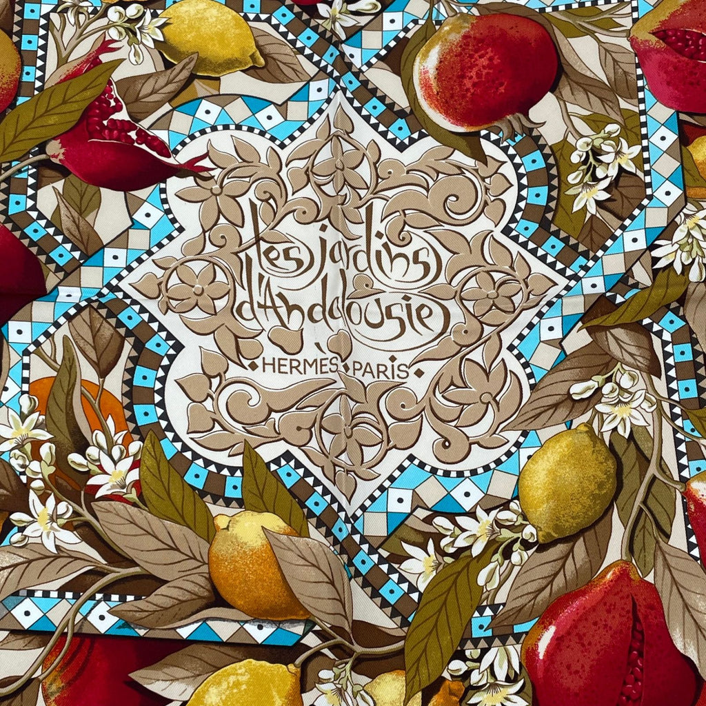 Hermes Carre 90 les Jardins D' Andalousie Andalusian Garden Scarf Multicolor — view 2