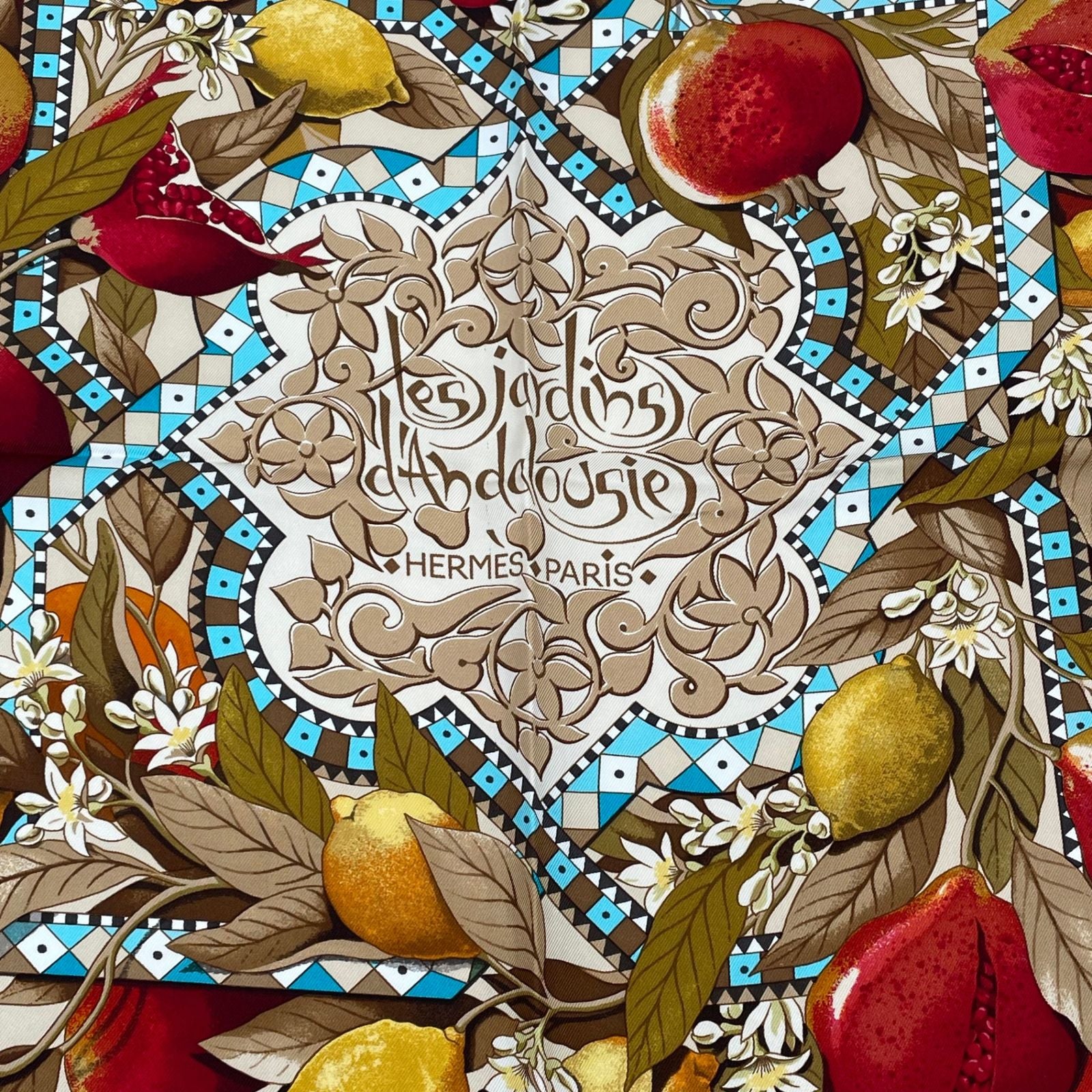 Hermes Carre 90 les Jardins D' Andalousie Andalusian Garden Scarf Multicolor — view 2