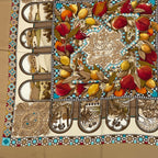 Hermes Carre 90 les Jardins D' Andalousie Andalusian Garden Scarf Multicolor — view 3