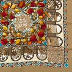 Hermes Carre 90 les Jardins D' Andalousie Andalusian Garden Scarf Multicolor — view 4