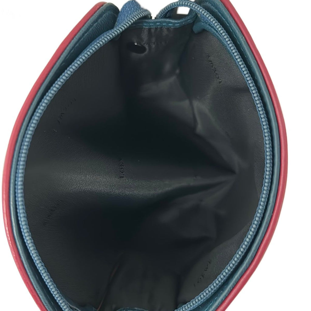 Loewe Pouch Navy Bordeaux Leather — view 4