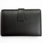 Hermes Bearn Mini Box Calf Silver Card Case Business Holder Black — view 3
