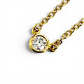 Tiffany & Co by the Yard Diamond Necklace 18k Gold Diameter 3.32 Yellow