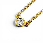 Tiffany & Co by the Yard Diamond Necklace 18k Gold Diameter 3.32 Yellow