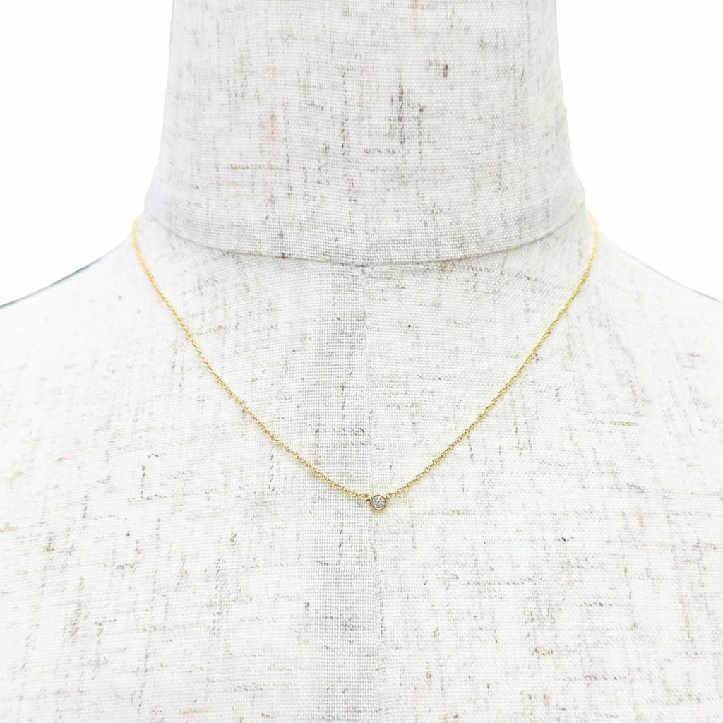 Tiffany & Co by the Yard Diamond Necklace 18k Gold Diameter 3.32 Yellow — view 2