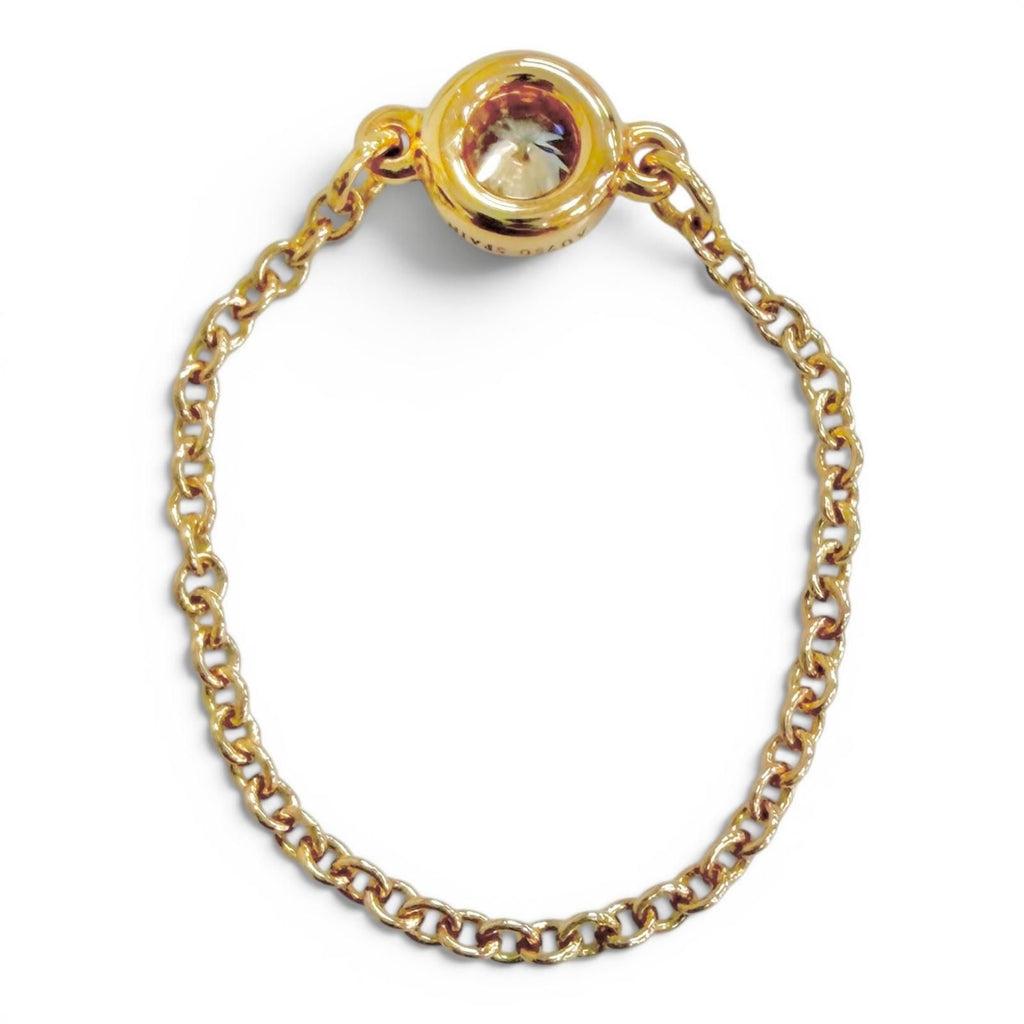 Tiffany & Co by the Yard Chain Ring 18k Gold Diamond Diameter .55 Pink Jp7 — view 7
