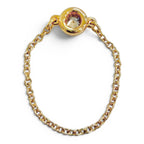 Tiffany & Co by the Yard Chain Ring 18k Gold Diamond Diameter .55 Pink Jp7 — view 7
