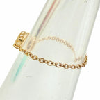 Tiffany & Co by the Yard Chain Ring 18k Gold Diamond Diameter .55 Pink Jp7 — view 4