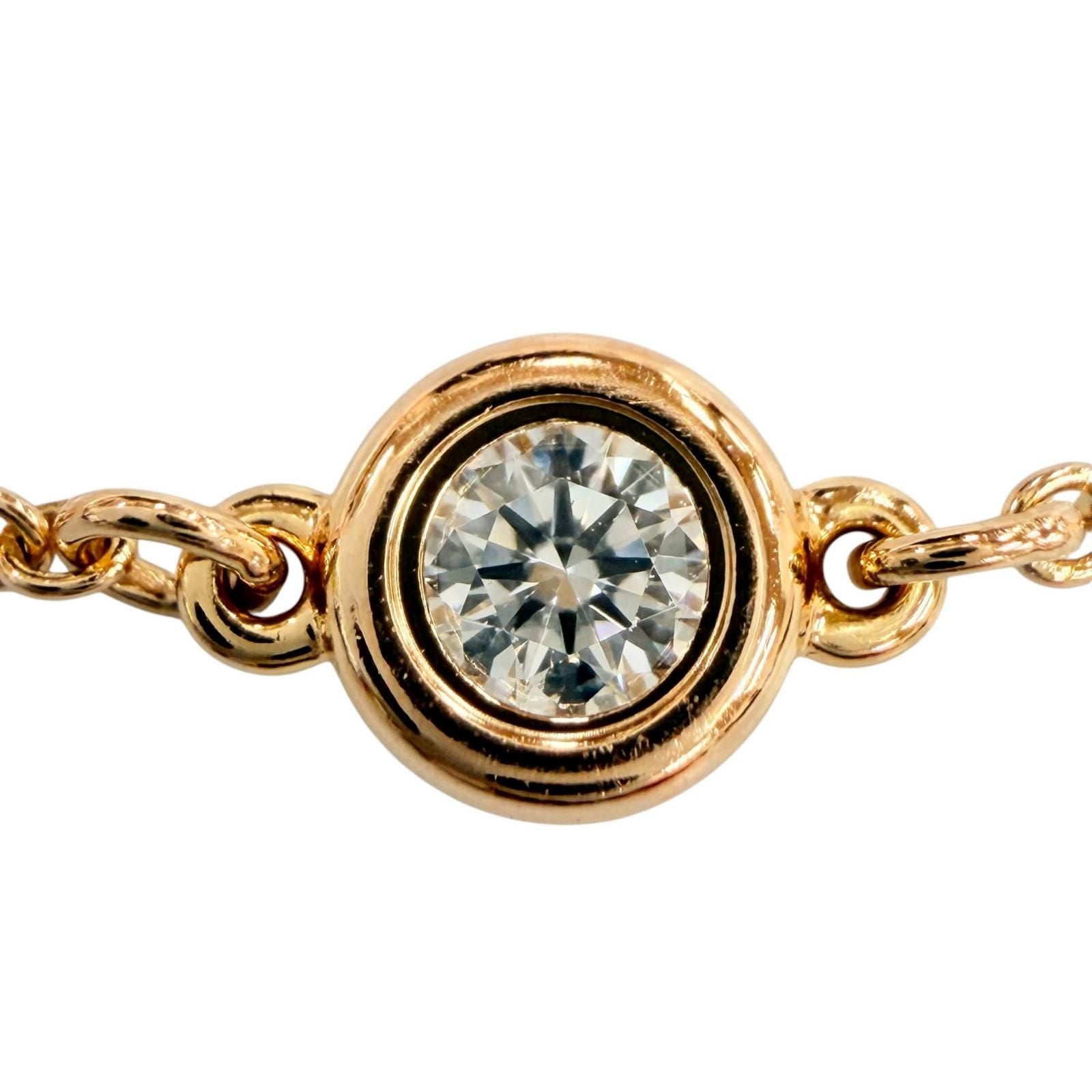 Tiffany & Co by the Yard Elsa Peretti 750 Diamond Diameter 4.55 Bracelet Pink — view 2