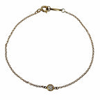 Tiffany & Co by the Yard Elsa Peretti 750 Diamond Diameter 3.82 Bracelet Yellow