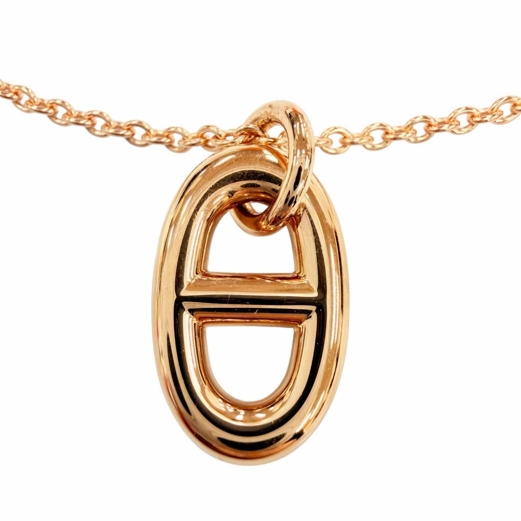 Hermes Farandole PM Chaine D'ancre 750 Necklace Pink Gold