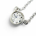 Tiffany & Co by the Yard Diamond Necklace Diameter 4.90 Platinum