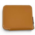 Hermes Compact Silk in Gold Veau Zip Around Coin Case