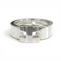 Hermes Cles Motif Ring Silver