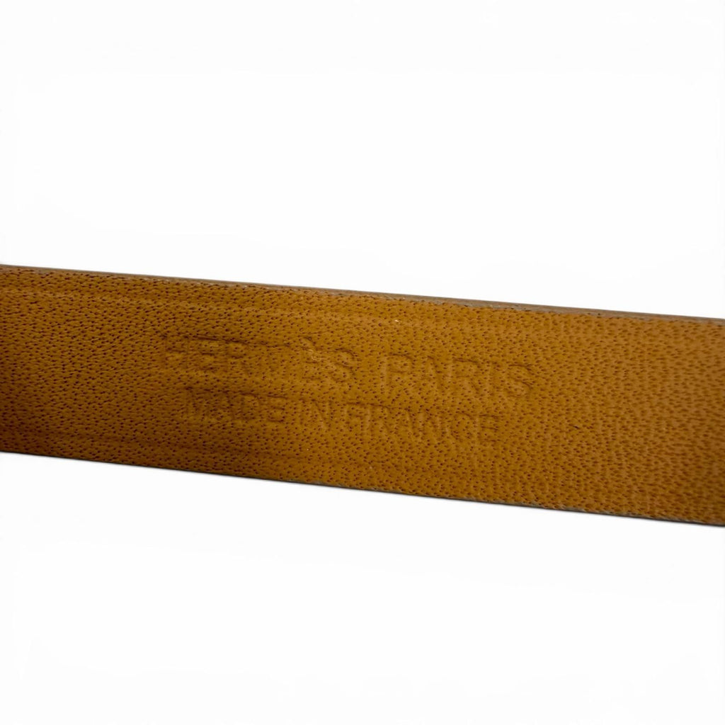 Hermes Minike Tall Double Tour Jaune Poussin Pink Gold Leather Bracelet T2 — view 7