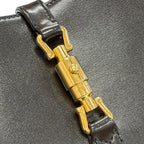 Gucci Jackie Mini Shoulder Bag Leather 2-Way Black Gold — view 9