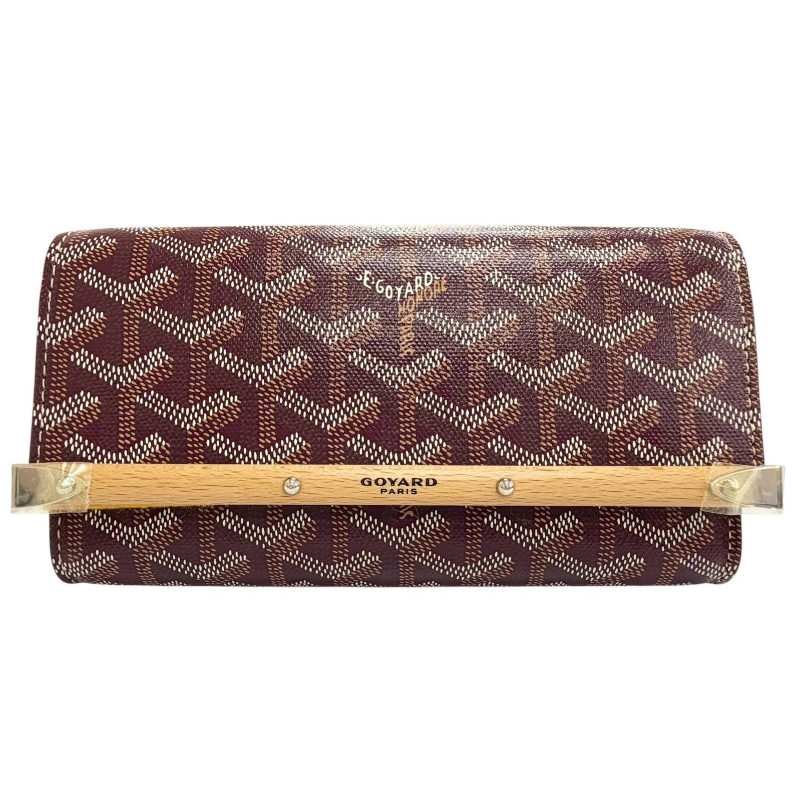 Goyard Monte Carlo Mini Case Pouch Canvas Burgundy