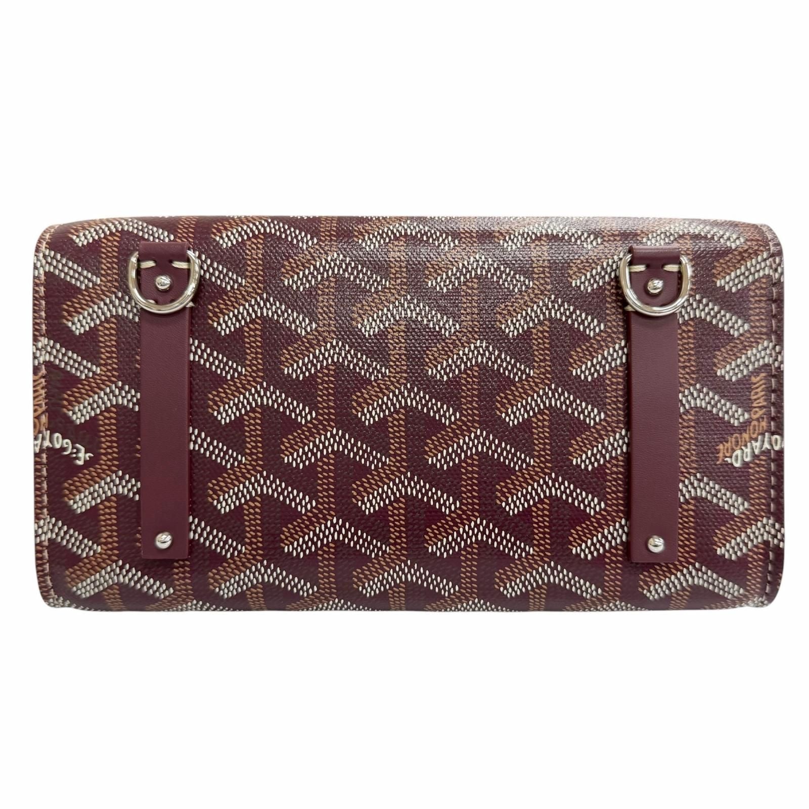 Goyard Monte Carlo Mini Case Pouch Canvas Burgundy — view 3