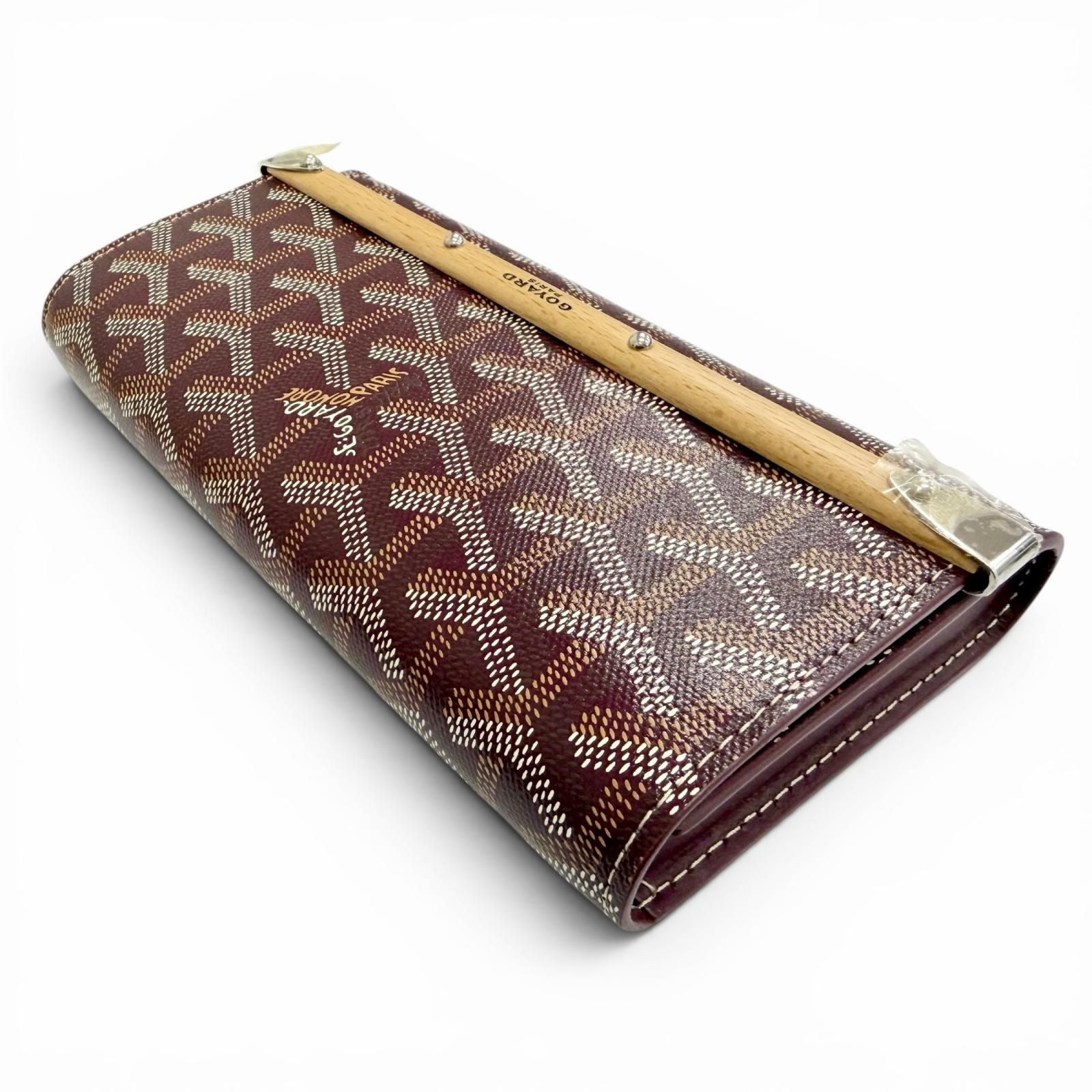 Goyard Monte Carlo Mini Case Pouch Canvas Burgundy — view 4