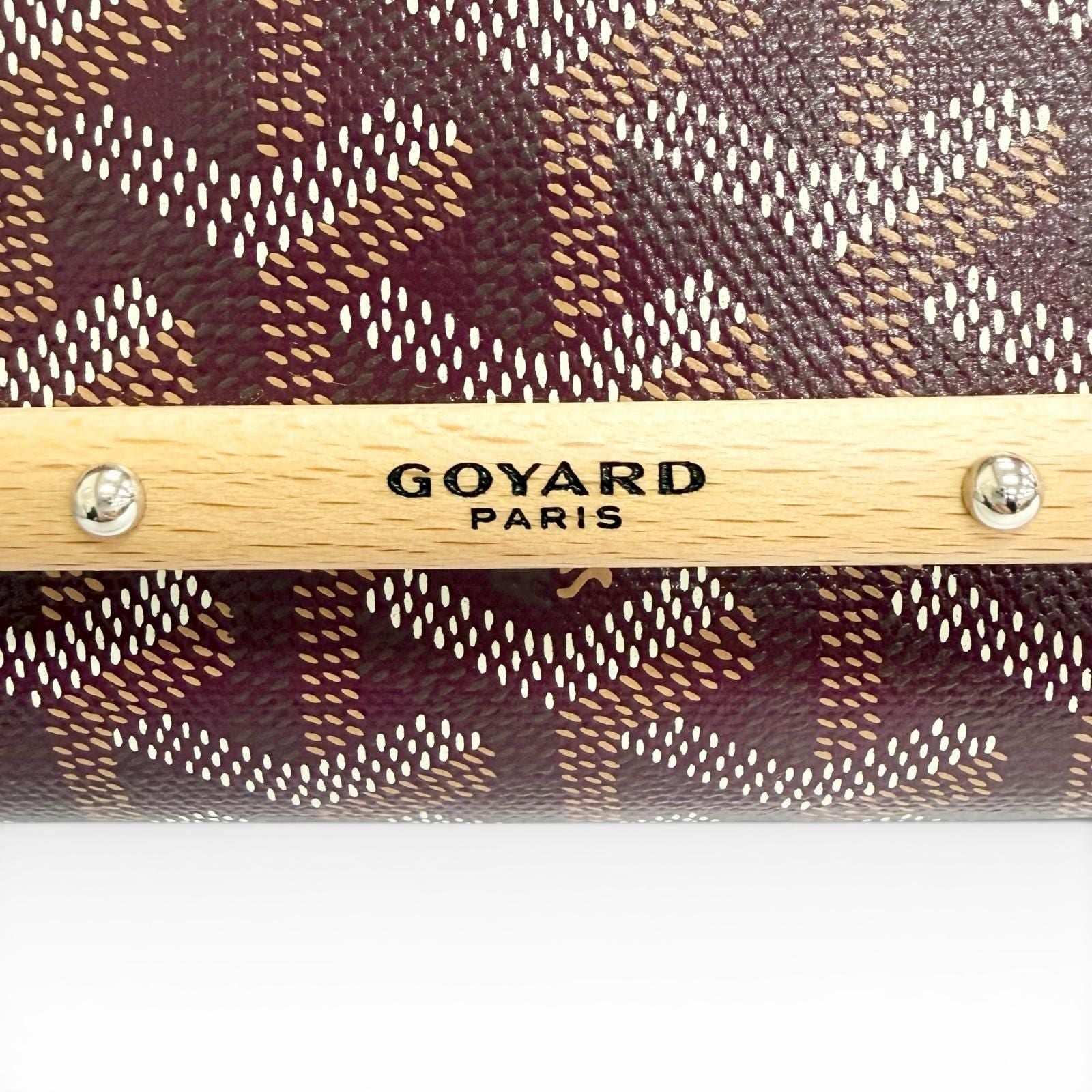 Goyard Monte Carlo Mini Case Pouch Canvas Burgundy — view 7
