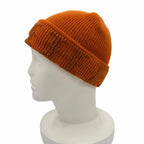 Hermes Vintage Cashmere Martin Margiela Era Pattern Knit Beanie Cap Orange ME — view 3