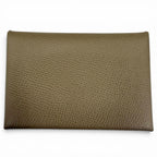 Hermes Calvi Veau Epsom Etoupe Business Card Holder Case — view 2