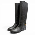 Dior Empreinte CD Buckle Leather Long Boots Black