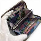 Hermes Compact Silk in Etoupe Veau Silver Round Zip Wallet Coin Case — view 4