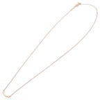 Tiffany & Co 18k Pink Gold T Smile Necklace Mini Pendant Bullion — view 3