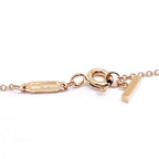 Tiffany & Co 18k Pink Gold T Smile Necklace Mini Pendant Bullion — view 7